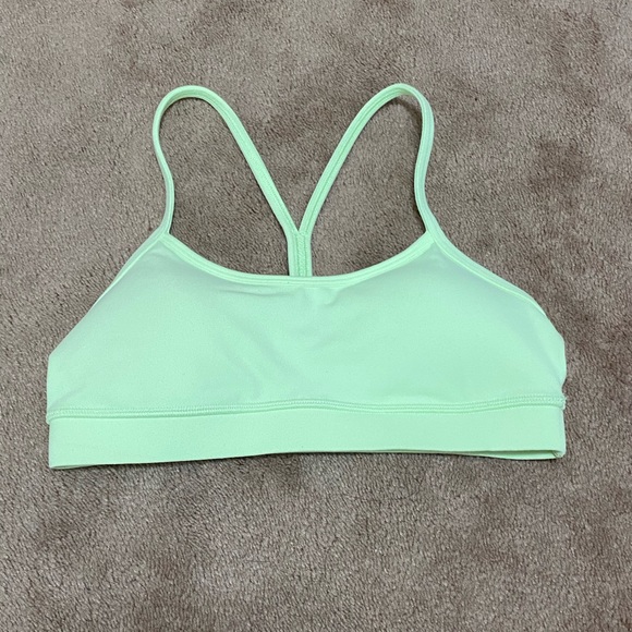 lululemon athletica Other - Lululemon Clear Mint (Neon) Flow Y Sports Bra